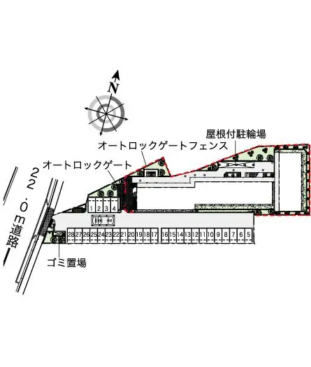 ★手数料０円★松戸市中和倉　月極駐車場（LP）